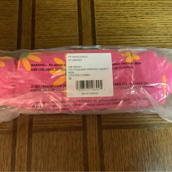 NWT Free People Women's Youthquake Printed Cropped Floral Pants - size 32 - Picture 6 of 7